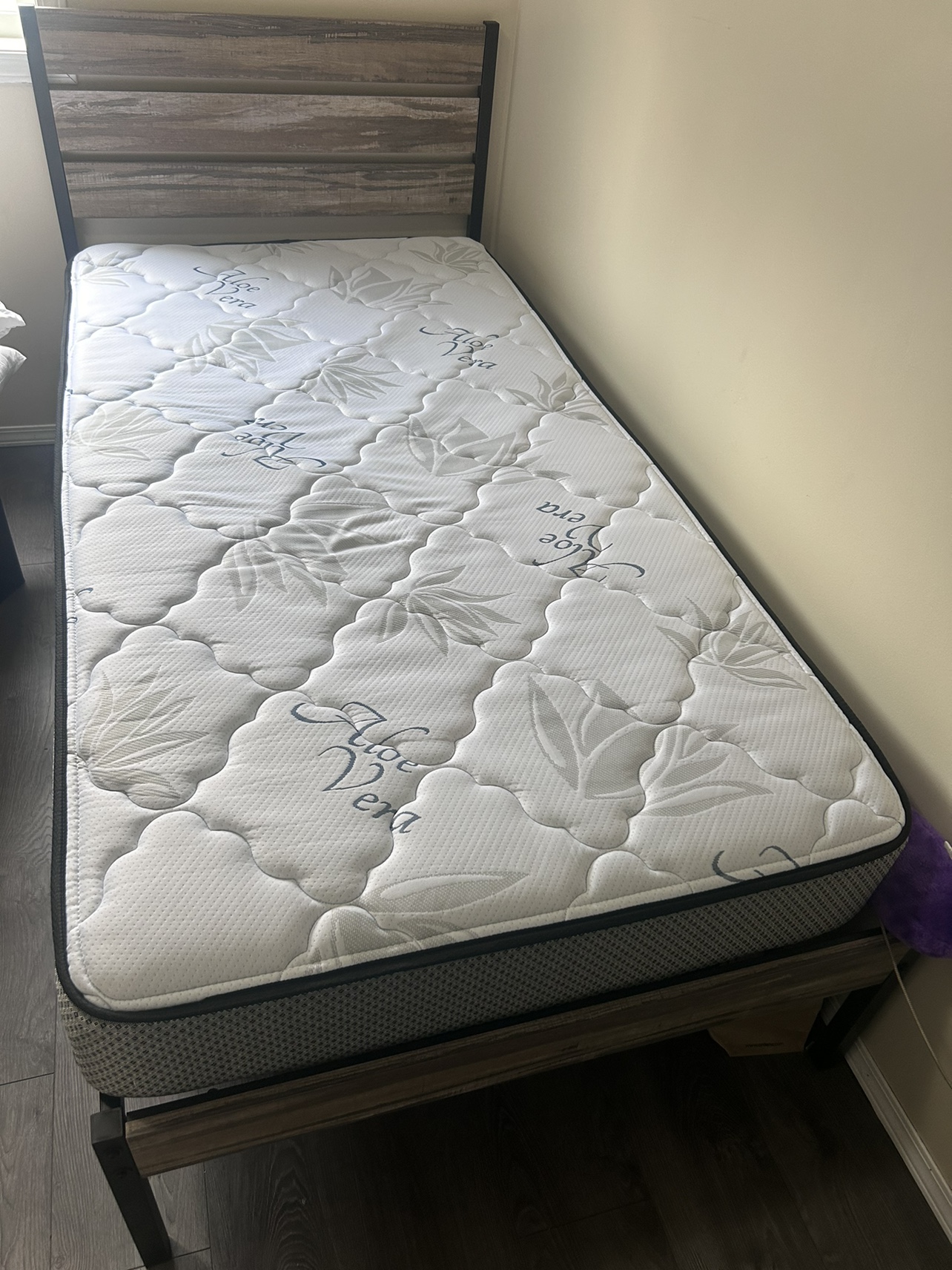 Bed frame and mattress