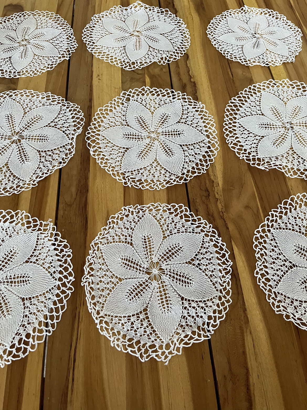 Set of 9 Crochet Doilies image indicator(3)