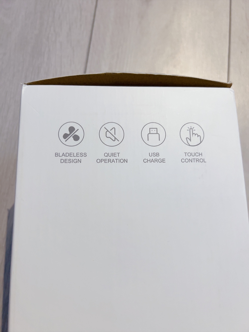 🥕 Open box🥕 Battery Operated,Quiet Desktop Fan Bladeless image indicator(6)