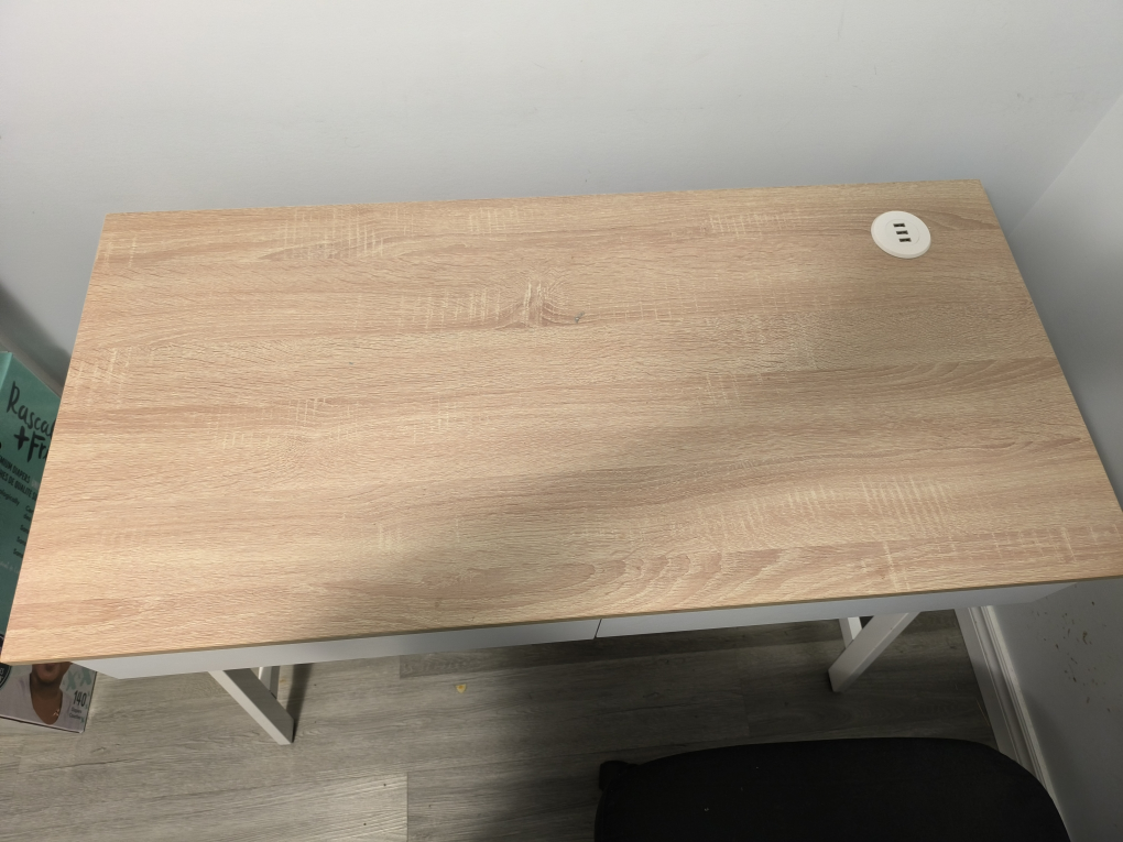 White Desk with Two Drawers and chair - photo 5