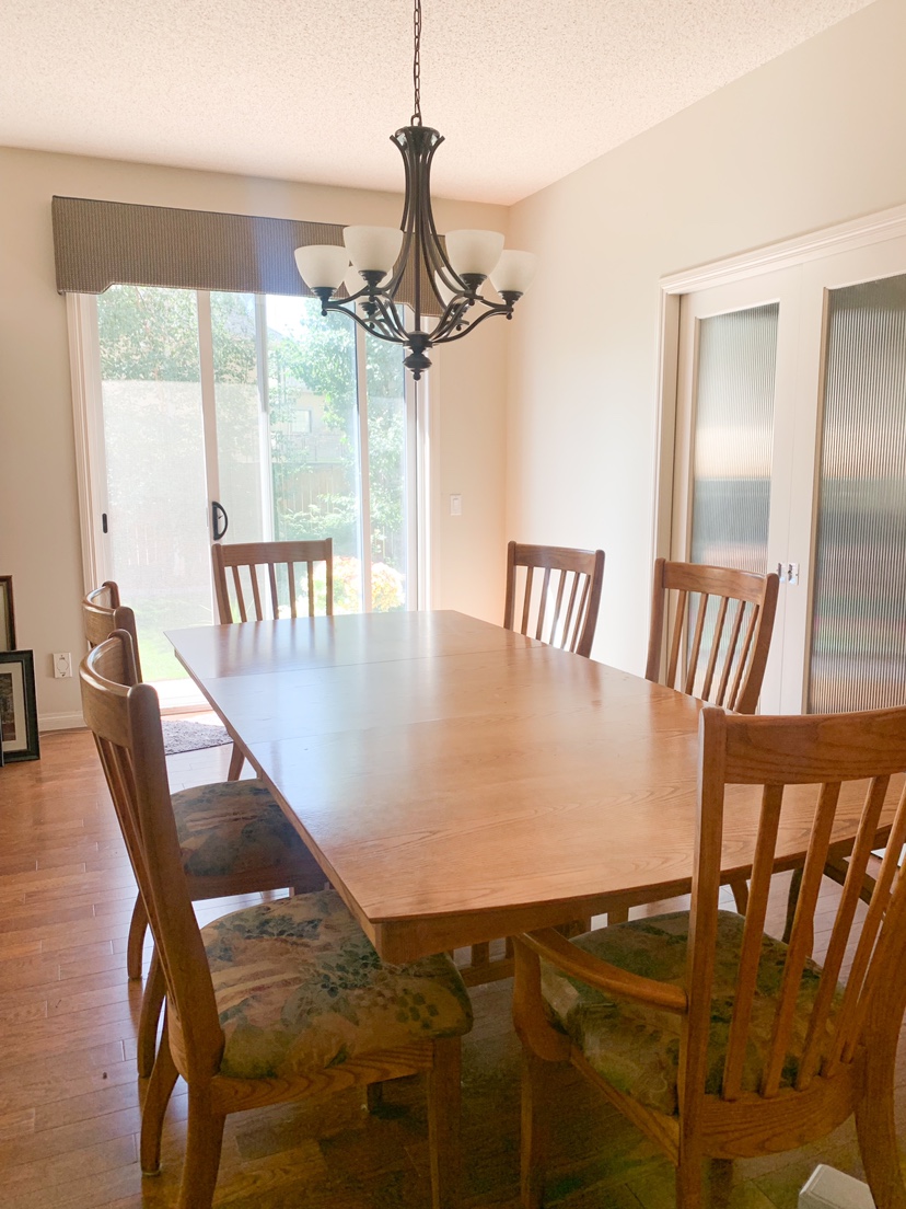 Dining Table with Leaf & Chairs - photo 2