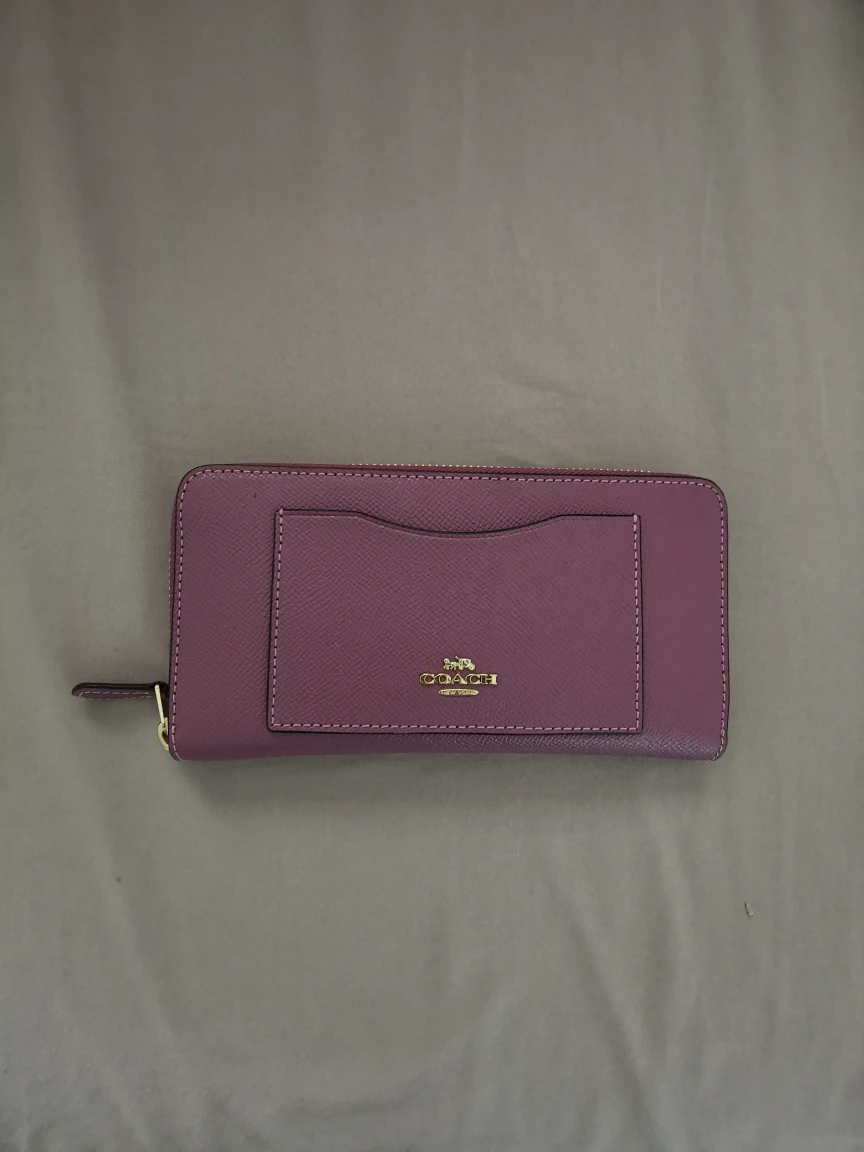 COACH Purple long zip around Wallet BRAND NEW - photo 3