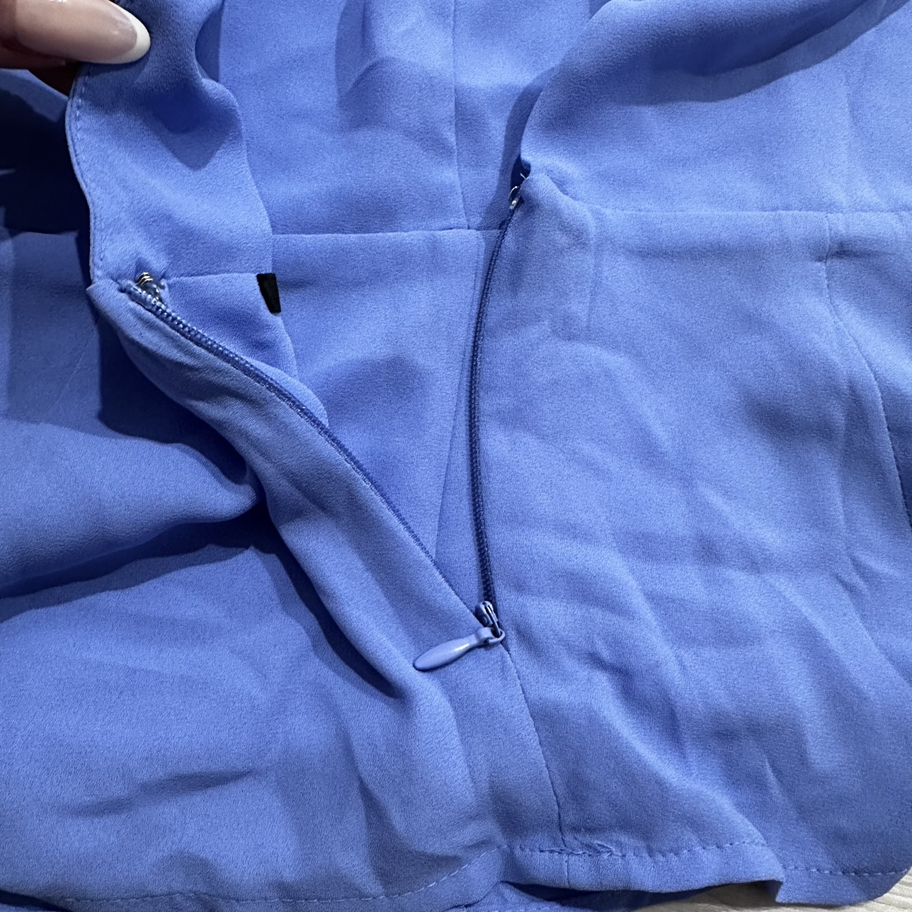 NWT F21 Blue Cami Peplum Top image indicator(3)