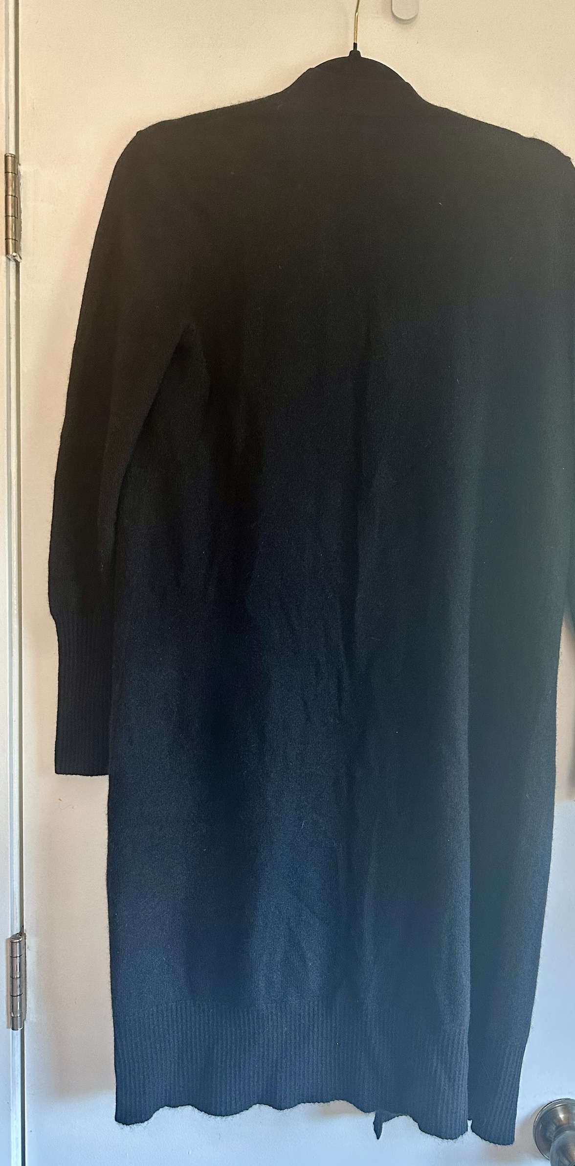 Lord and Taylor Black Cashmere Open Cardigan - photo 3