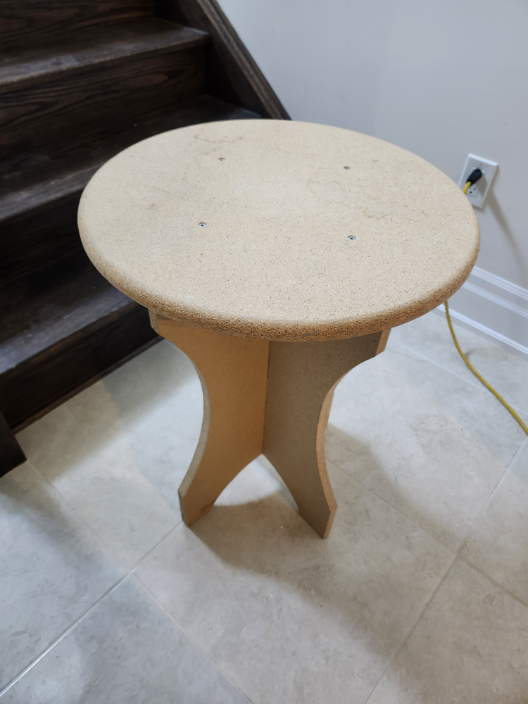 Round Wooden Side Table thumbnail