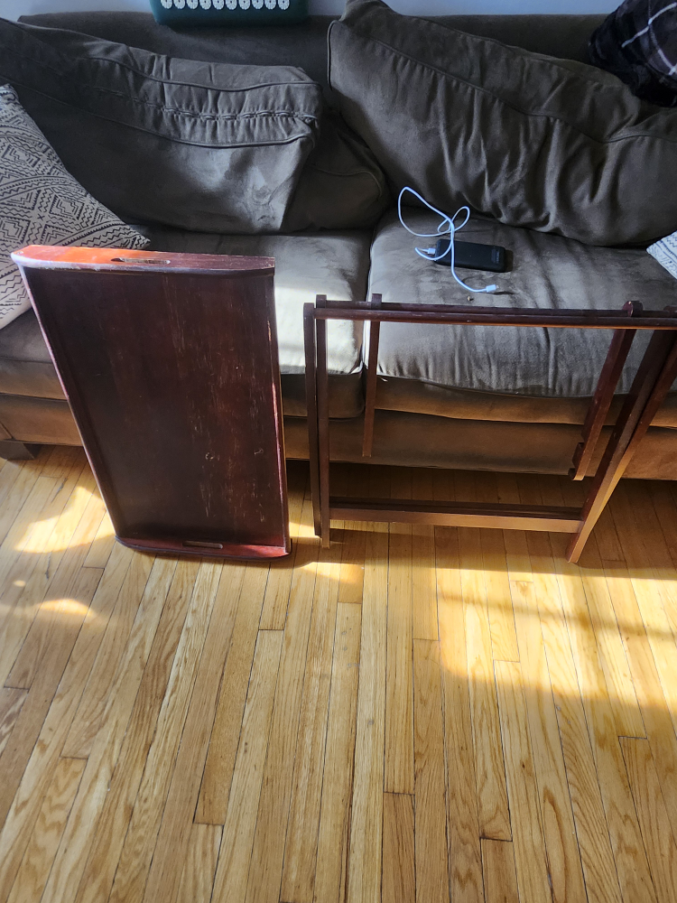 Beautiful folding table, wood. image indicator(5)