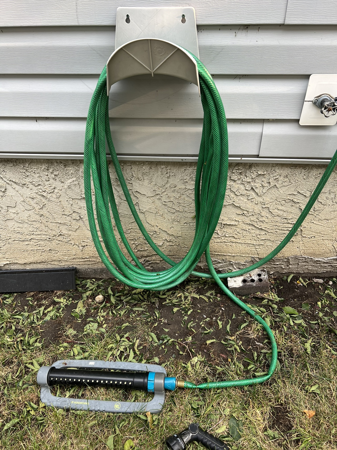 Garden Hose and Sprinkler
