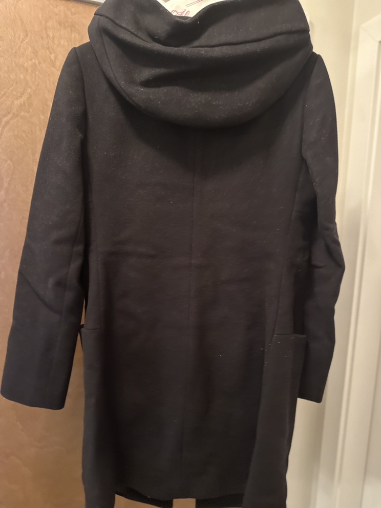 Aritzia - Babton hooded woollen jacket in black. image indicator(2)