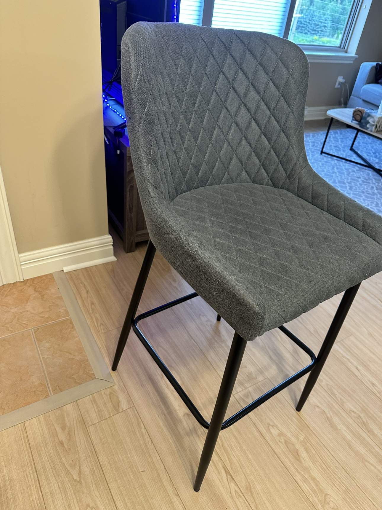 Grey Bar Stool - photo 2