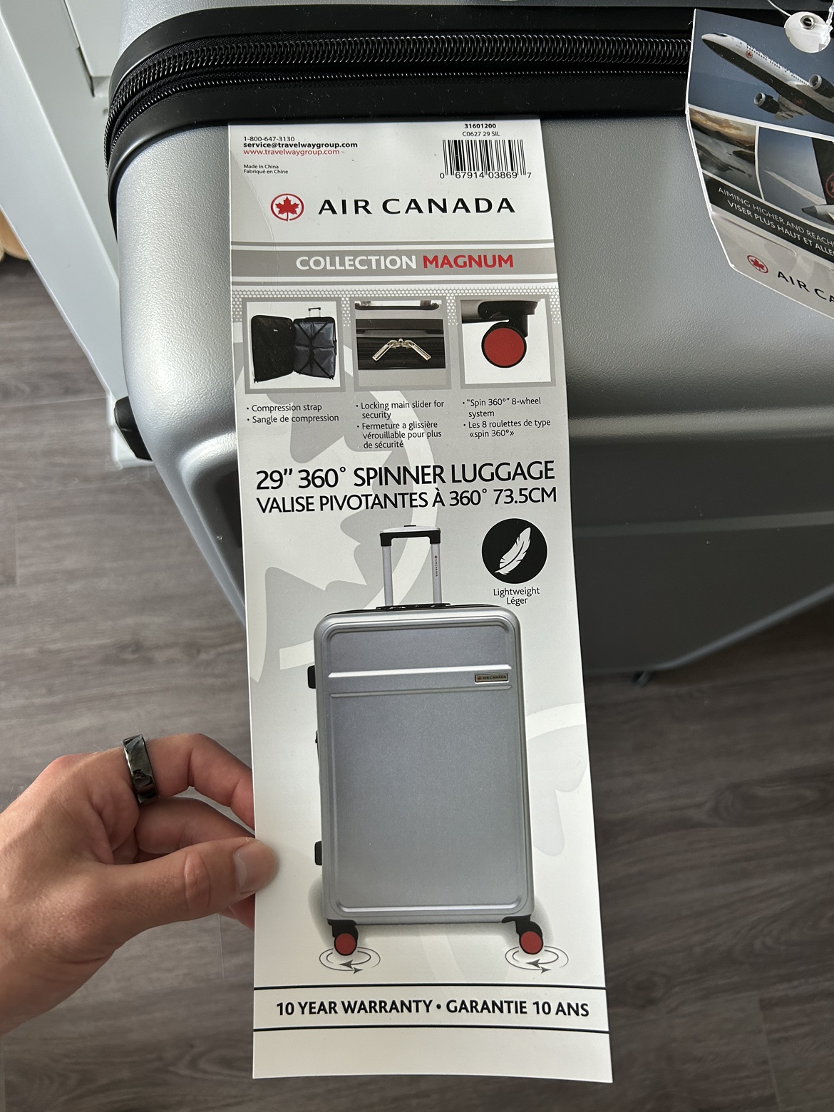 Air Canada Hard Shell Check Luggage - photo 2
