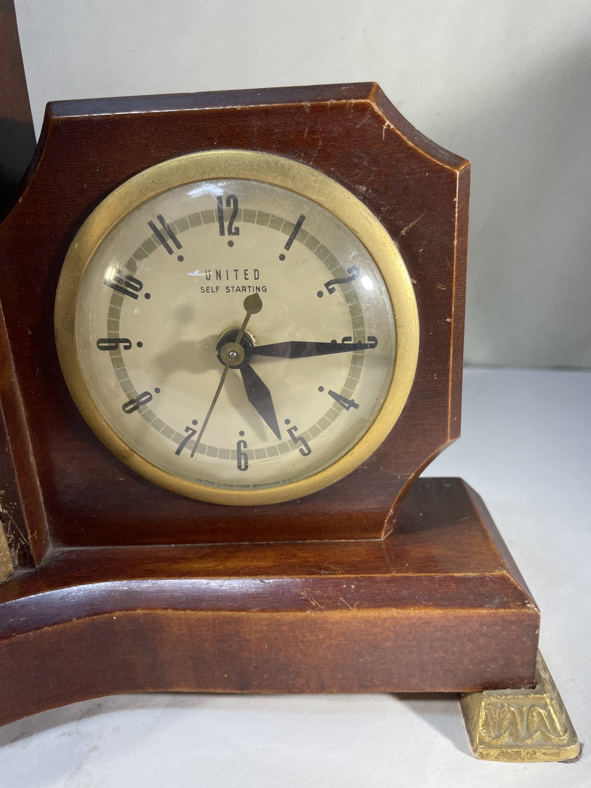 Vintage United musical, dancing figure clock - photo 3