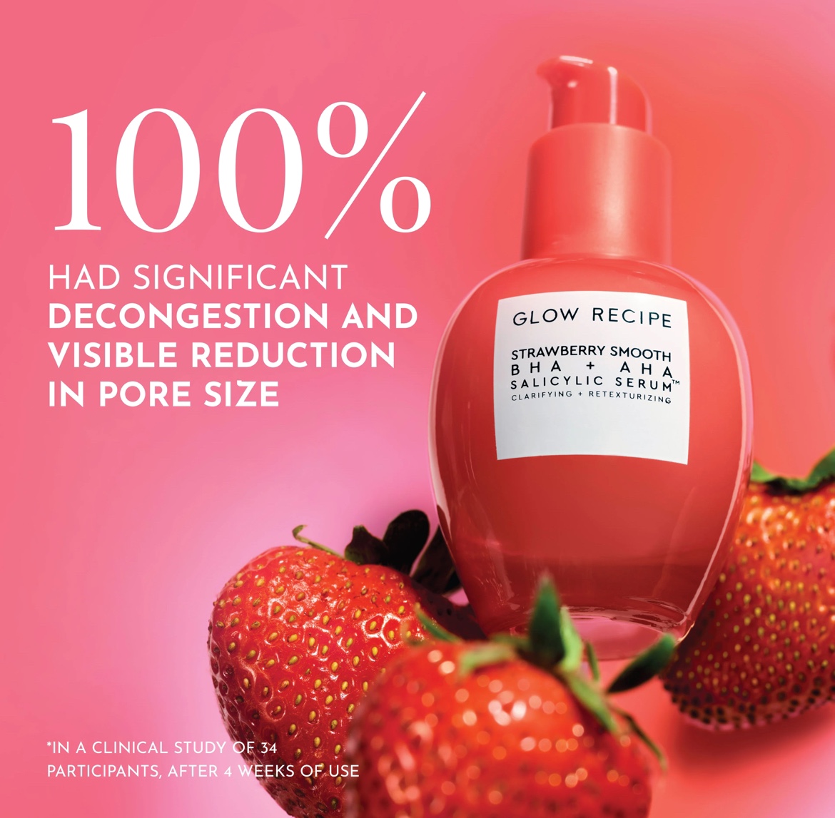 🍓NEW IN BOX! REG $63 Glow Recipe Strawberry Salicylic Serum image indicator(7)