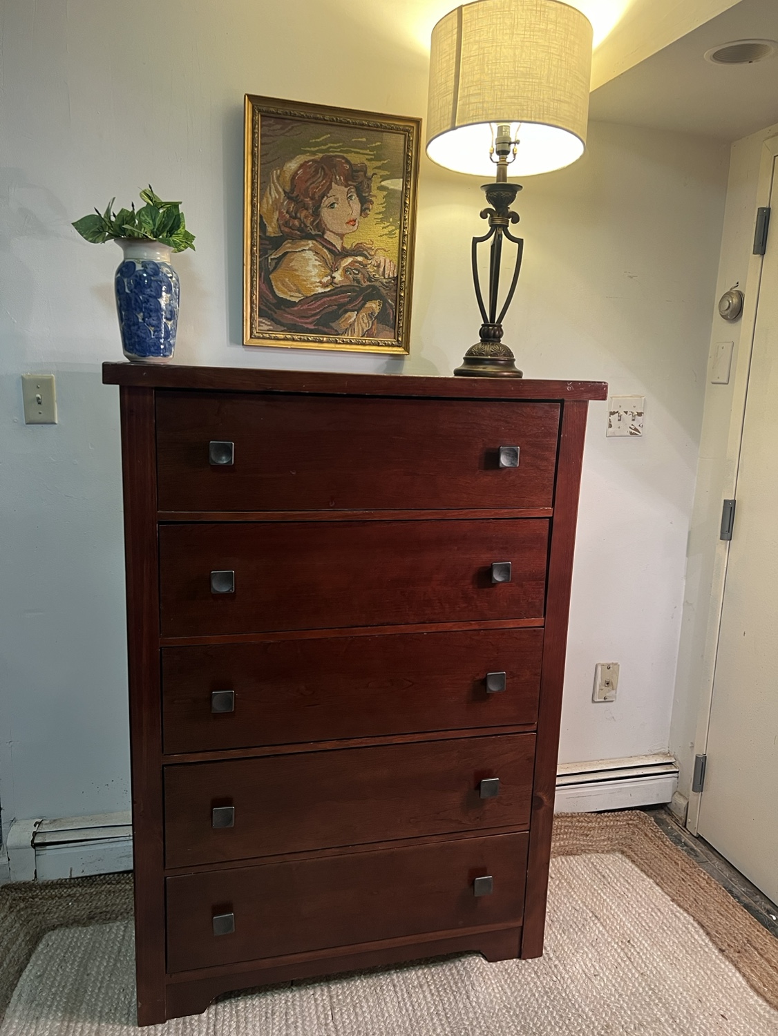 Bassett Wooden 5 Drawers Dresser - Delivery Extra