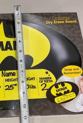 DC Comics Baby Boys Batman Dry Erase Board, Black. image indicator(7)