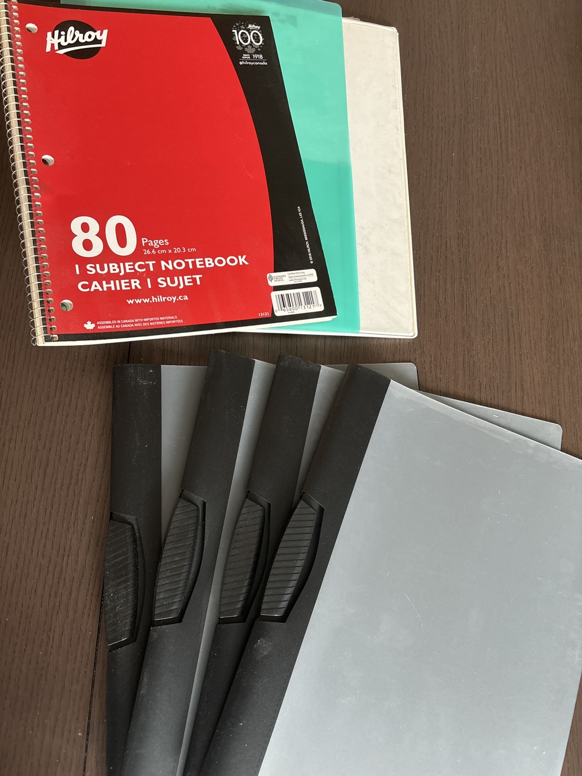 Hilroy Notebook, Binder, and File Folders