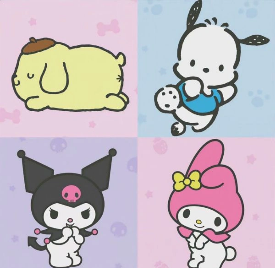 Sanrio Pochacco hello kitty EU 1996 Metal coin tin image indicator(6)