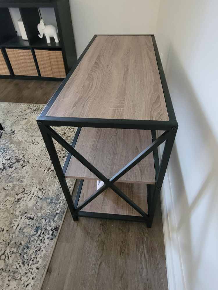 black and Oak Console/bookcase - photo 3