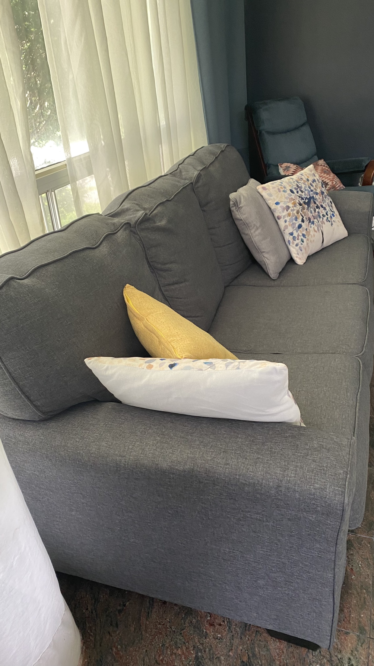 Grey Sofa Set (3+2+1) - photo 2