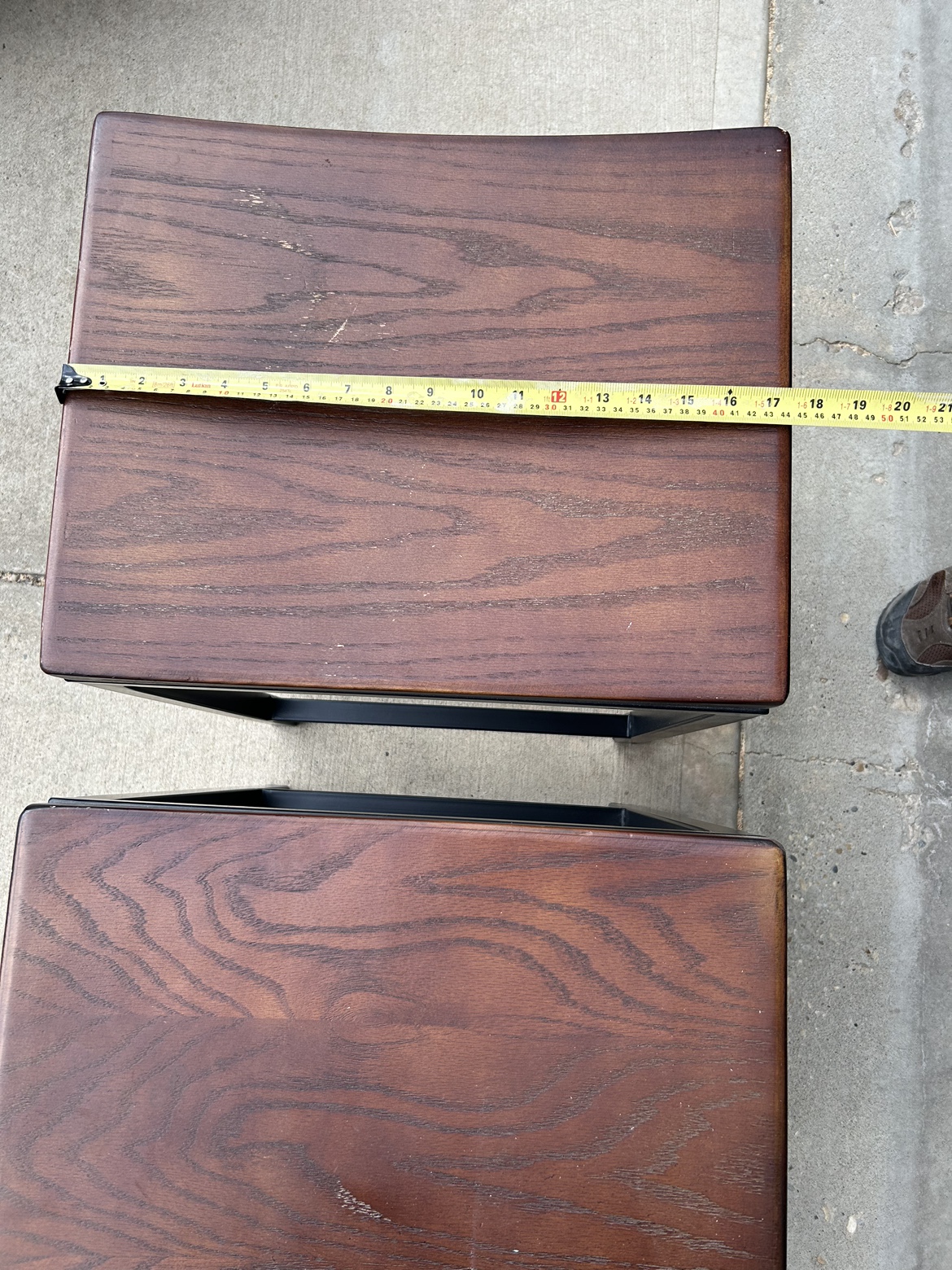 2 comfy metal stools!