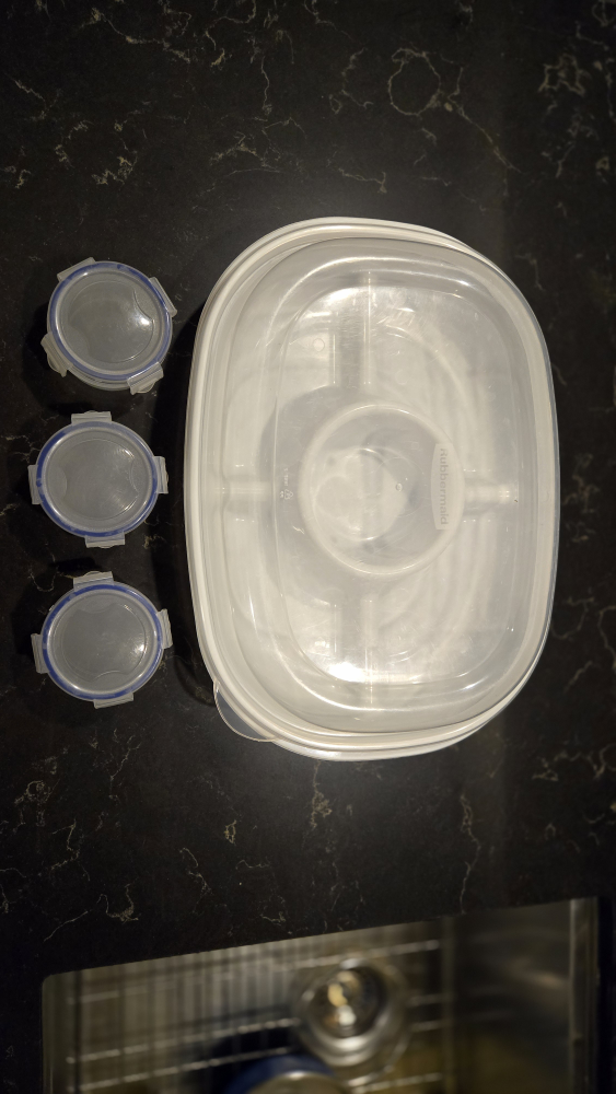 Container + Mini Tupperware - #Freecycle