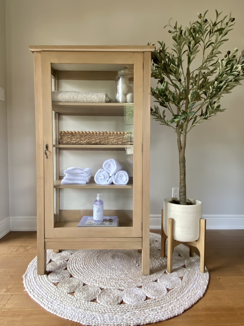 T. Eaton Company Solid wood & Glass Cabinet