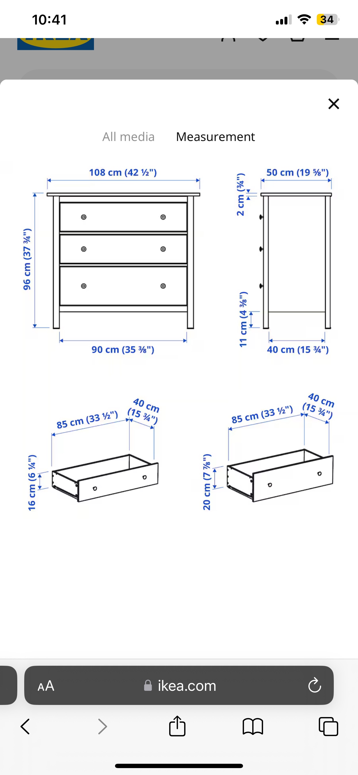 Hemmed ikea dresser - photo 3