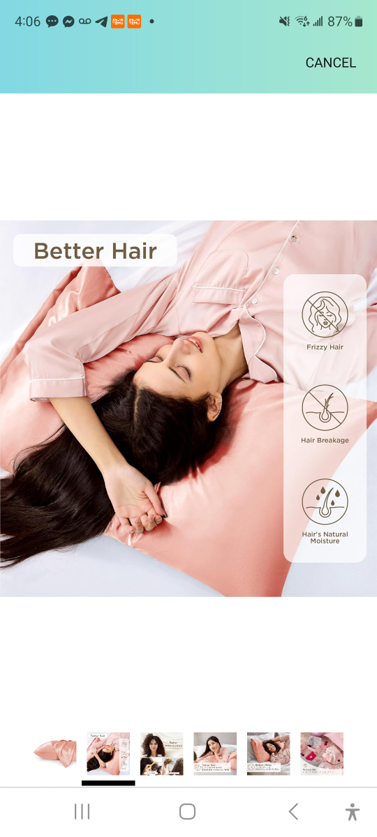 Brand new King Size Satin Pillow Case ( Peach Pe. - photo 2