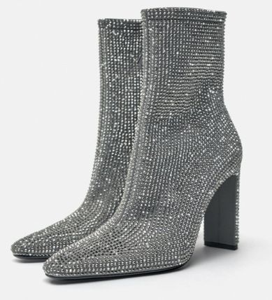 Rhinestone Ankle Boots thumbnail