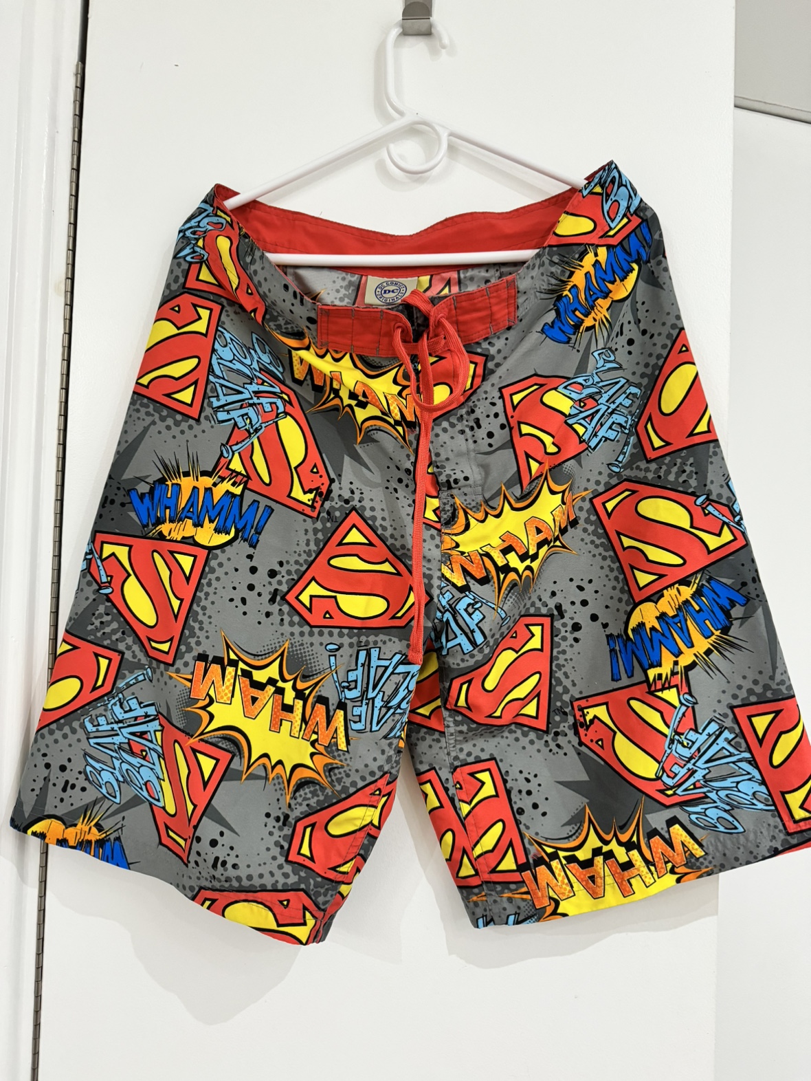 DC Comics Superman Swim Trunks - L