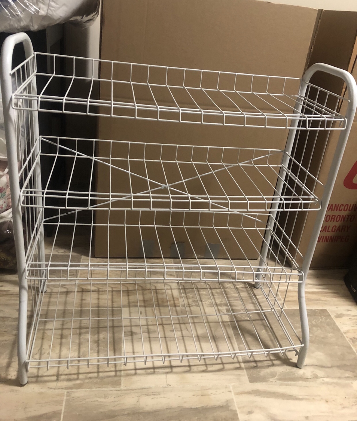 Three-tiered Metal Shelf