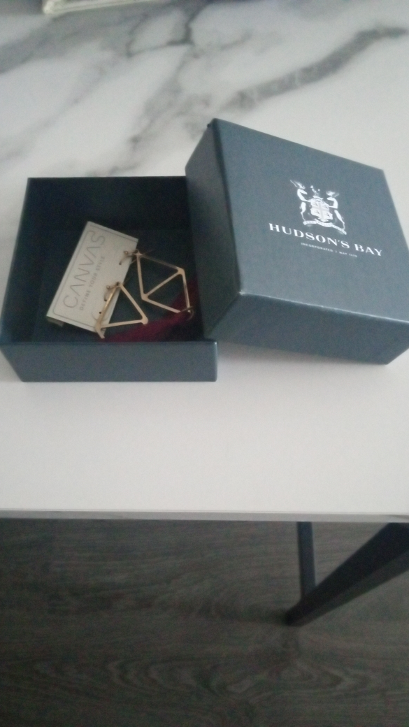 Hudson's Bay Gold tone and Burgundy tassel earrings image indicator(3)