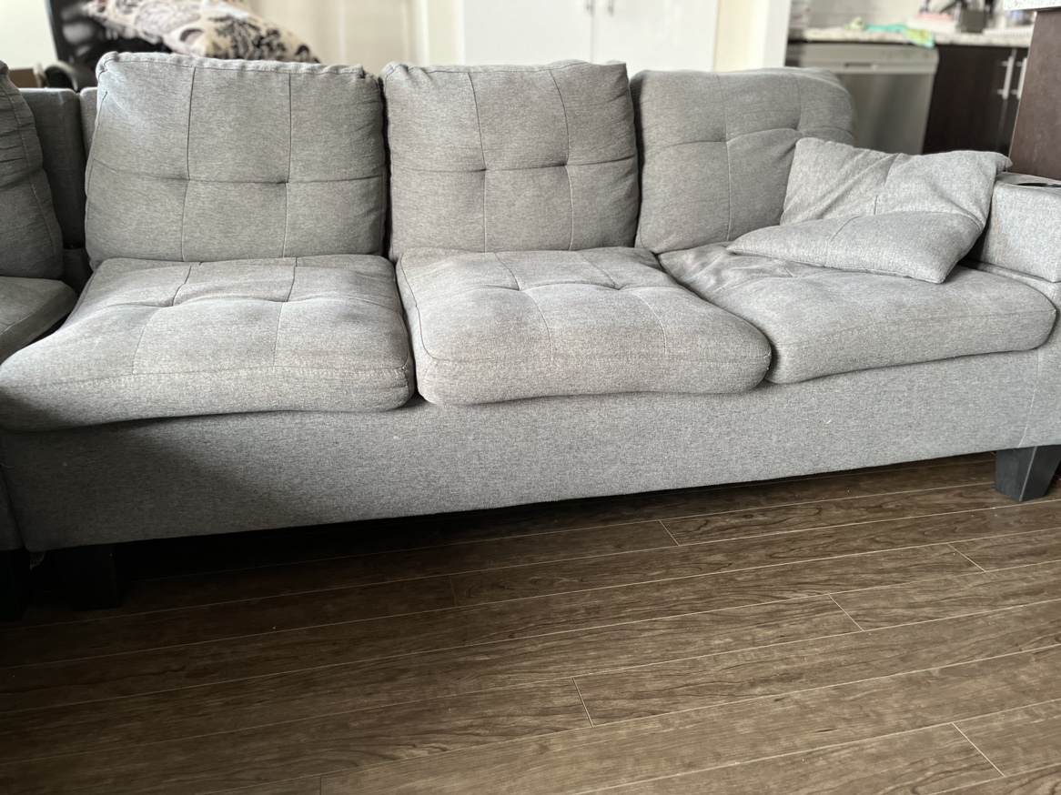 Grey Sectional Sofa - photo 2
