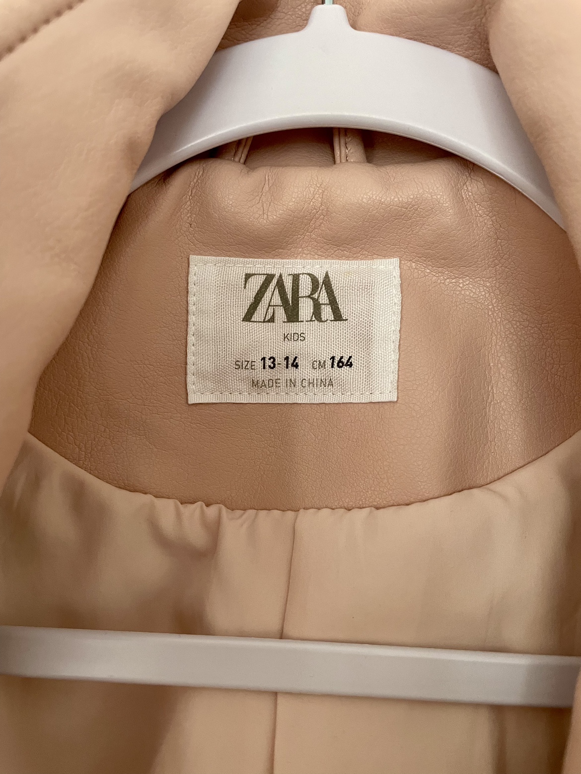 Zara Pink Faux Leather Jacket - photo 4