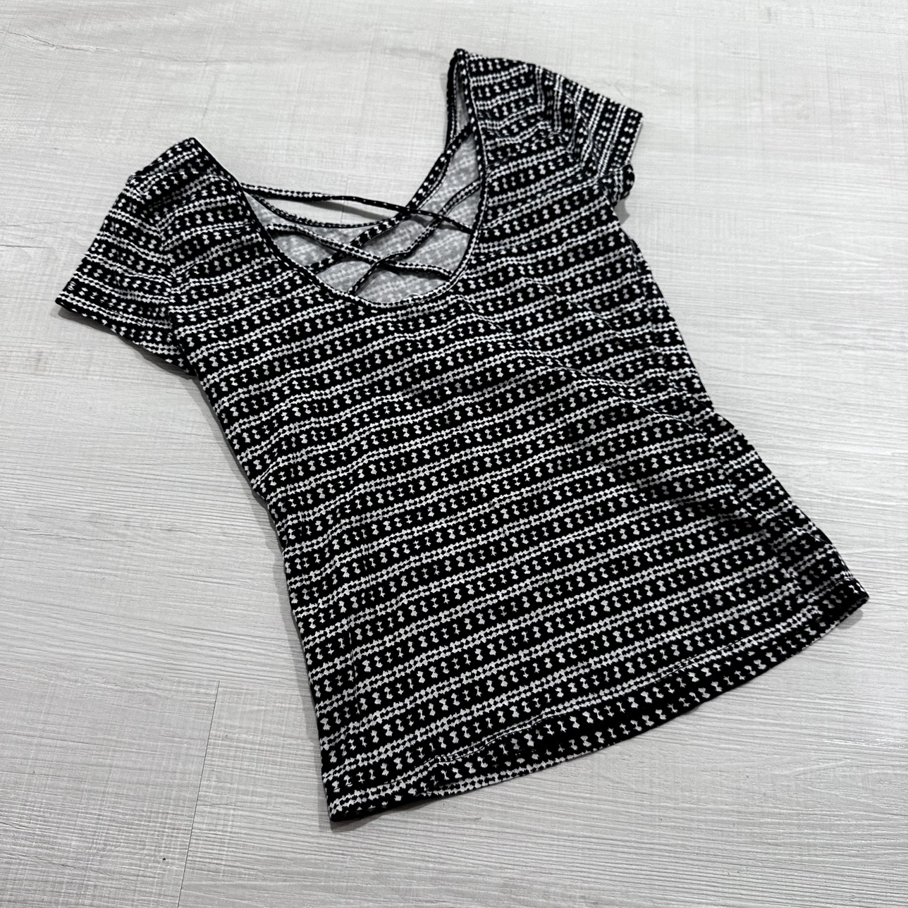 Map to Mars Striped Crisscross Back Top image indicator(2)