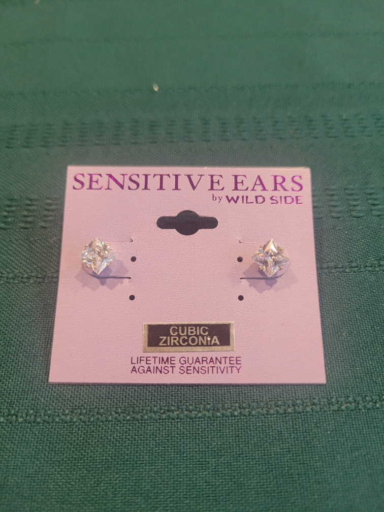 Sensitive Ears Cubic Zirconia Earrings