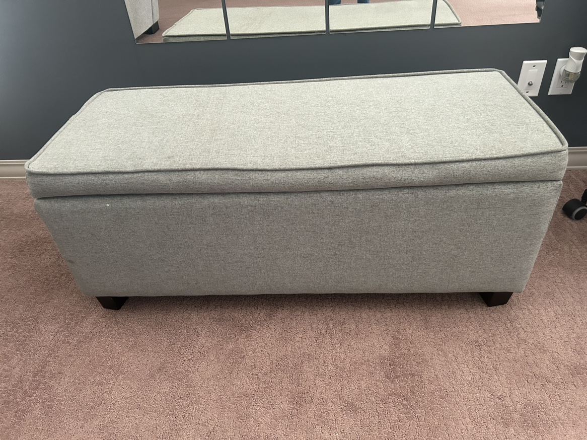 Grey Ottoman