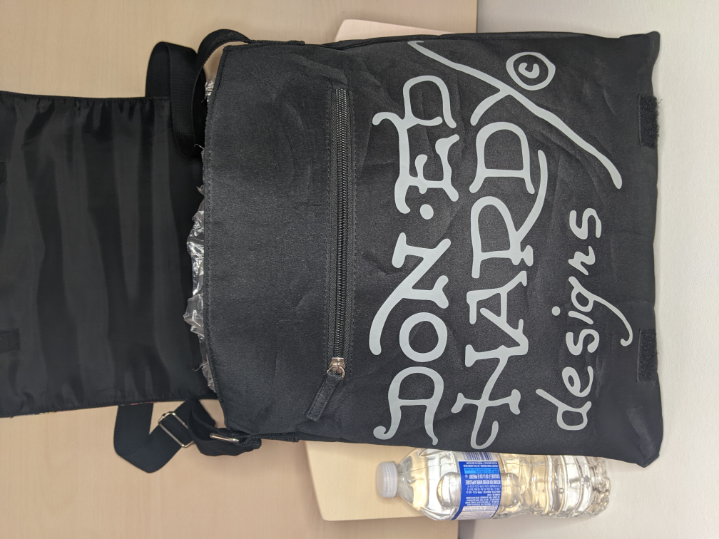 Ed Hardy Death Before Dishonor Y2K Black Messenger Bag Vintage image indicator(9)