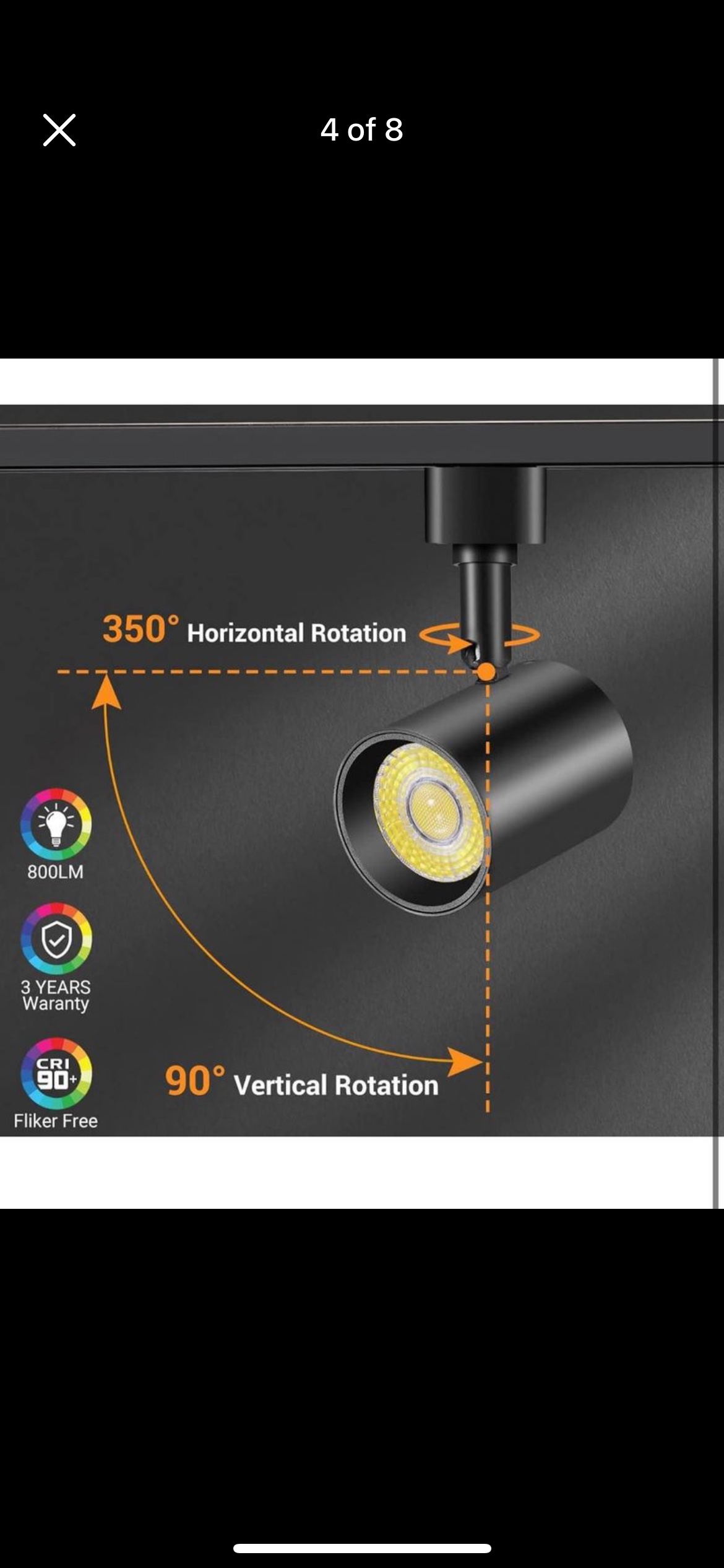 4 Pack LED Track Lighting Heads - photo 5