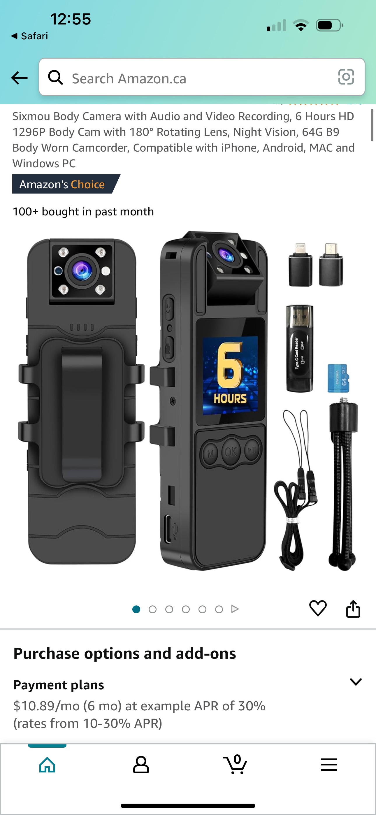 Sixmou Mini Body Camera - photo 4