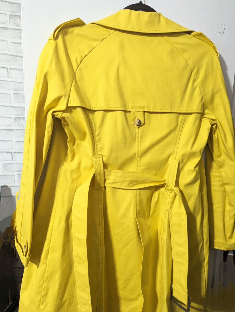 United Colors of Benneton Citrine Trench Coat image indicator(3)