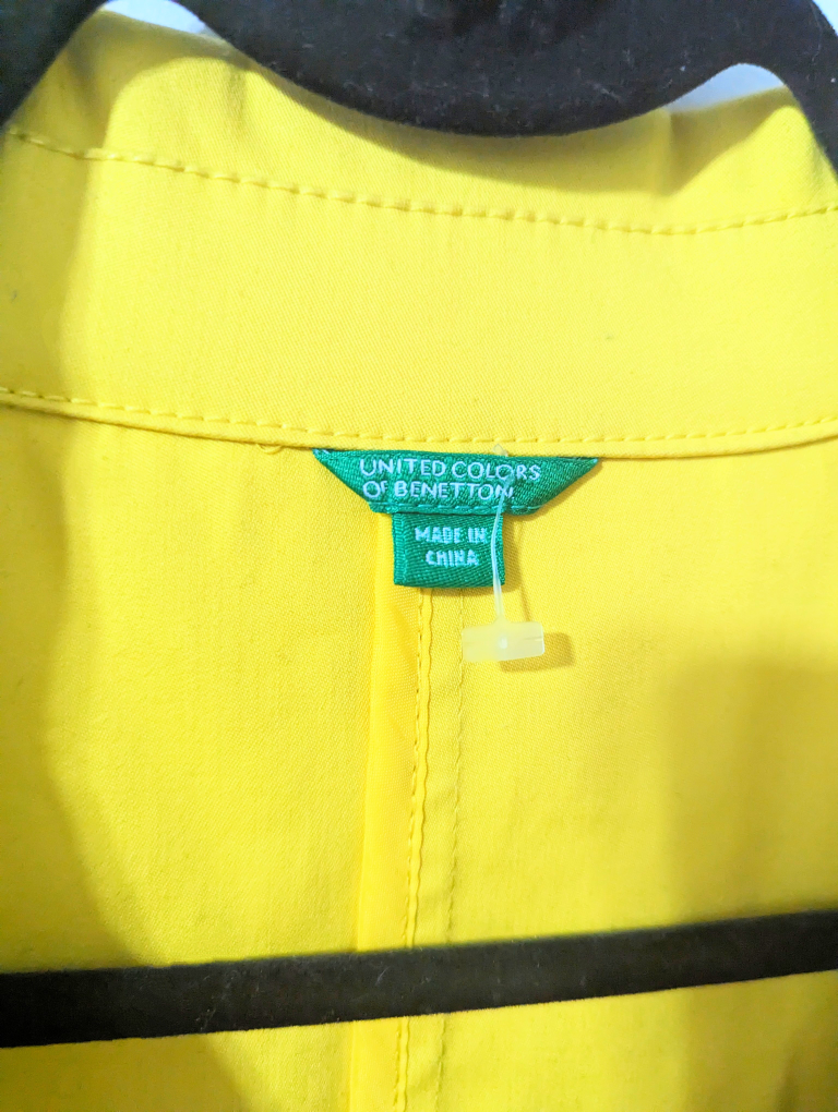 United Colors of Benneton Citrine Trench Coat image indicator(4)