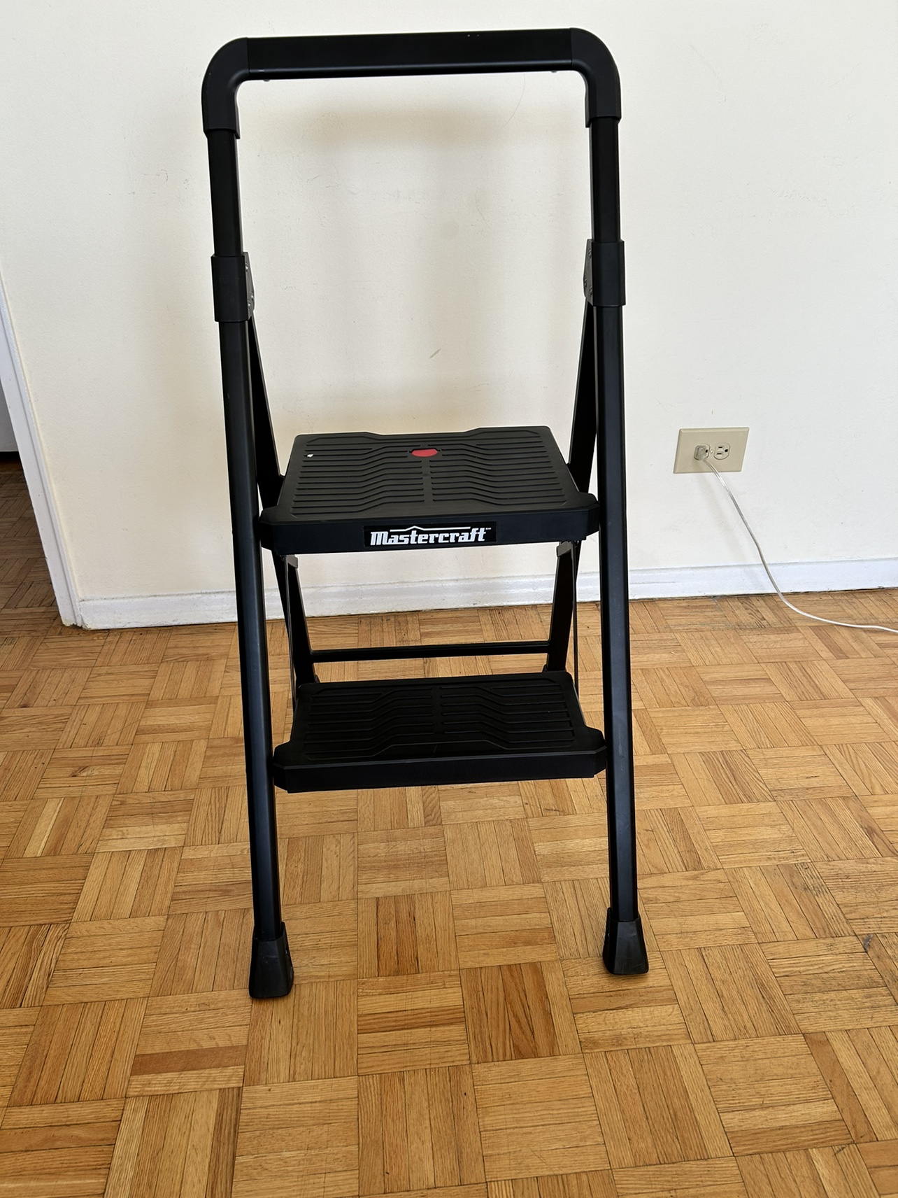 Mastercraft 2-Step Metal/Plastic Folding Stool,Two-Step Ladder - photo 3
