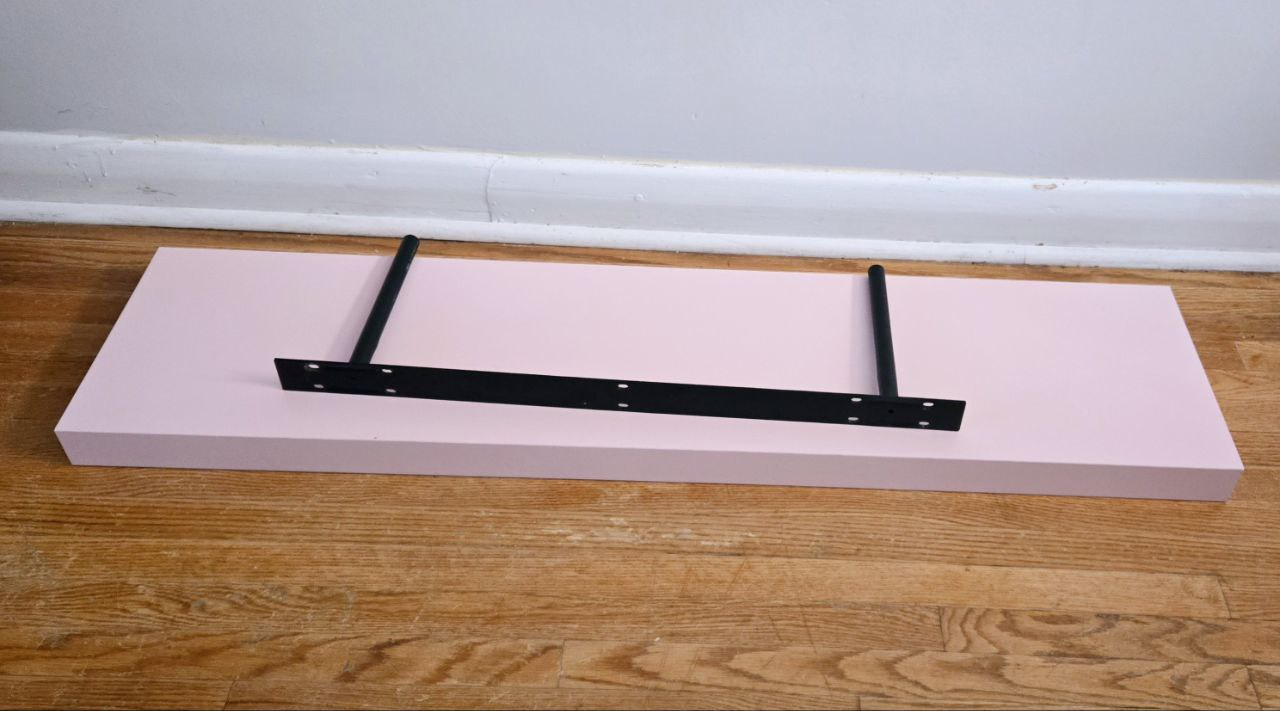 As NEW - Ikea Lack Pink Floating Shelf image indicator(2)