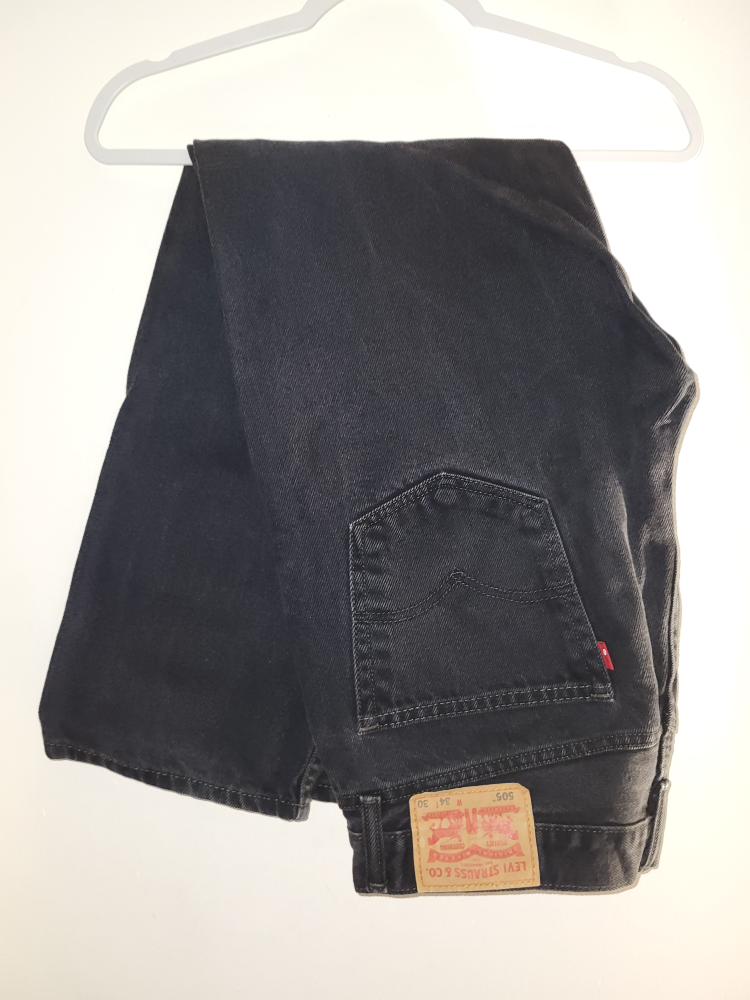 Mens Black Levi's denim pants thumbnail