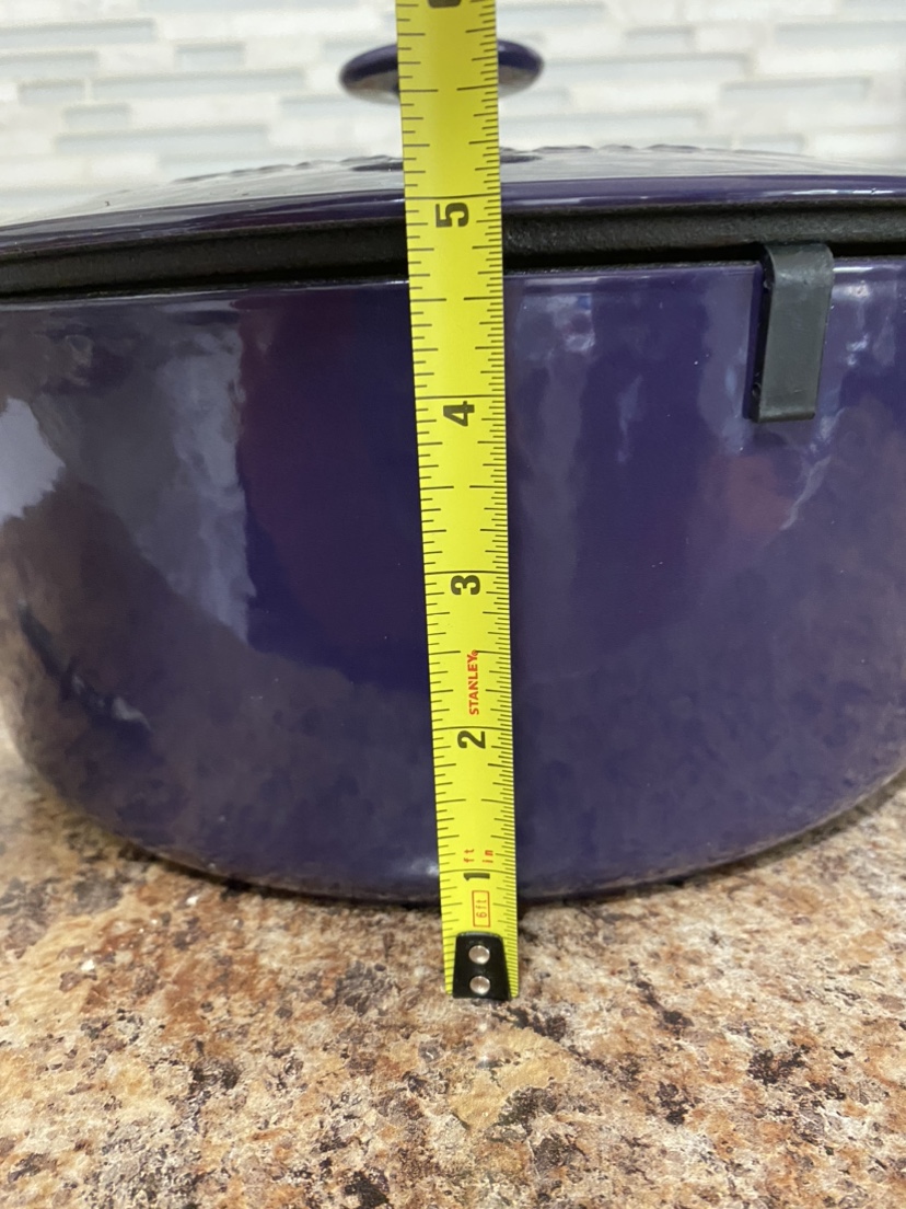 Cuisinart 7 Qt round casserole cast iron image indicator(3)