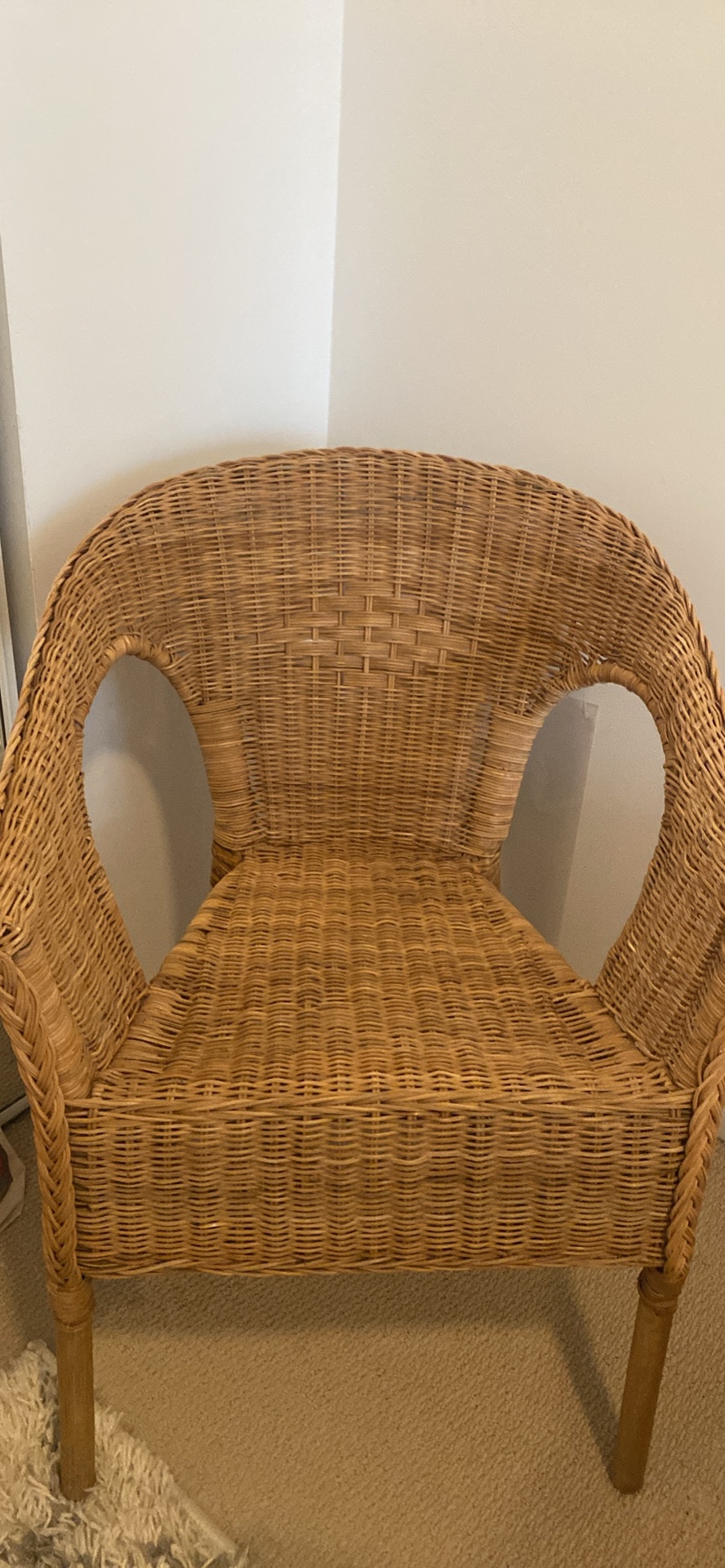 IKEA AGEN Armchair, rattan/bamboo