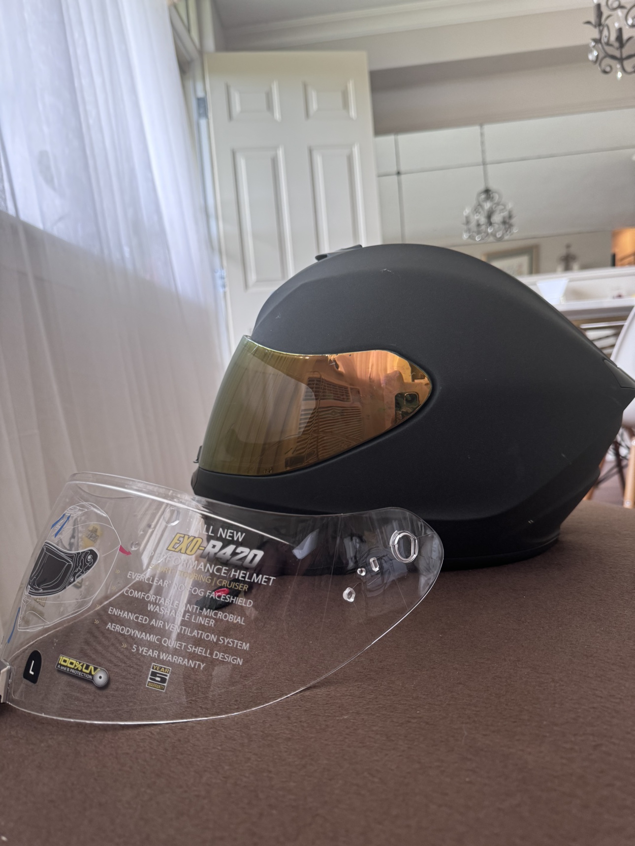 Used Scorpion Exo-R420 Helmet Size Large thumbnail