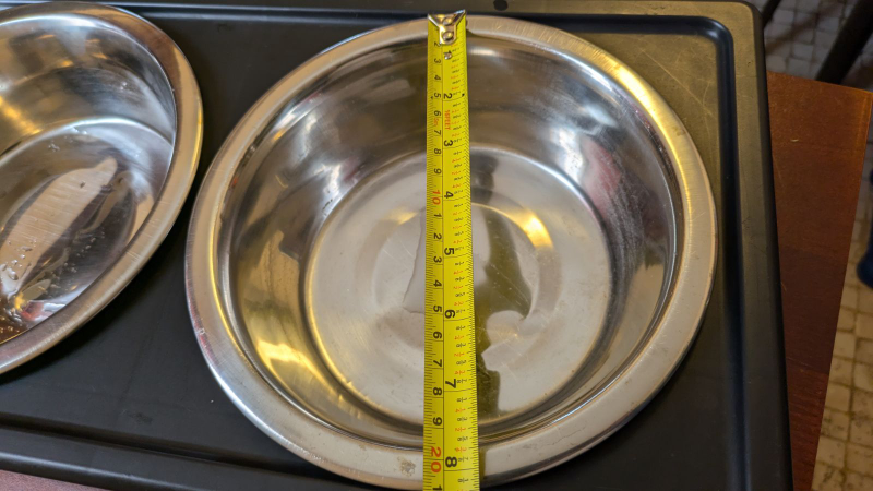 Double bowl Dog  stainless steel feeding bowl Set - photo 5