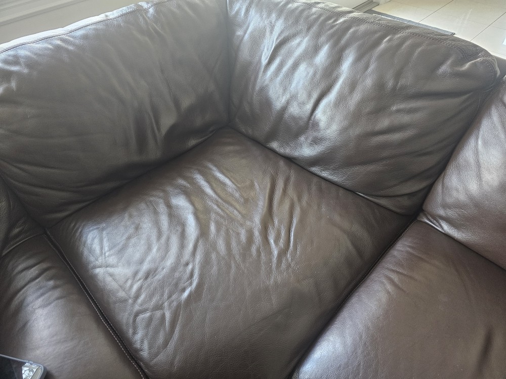Leather Sectional Sofa - photo 3