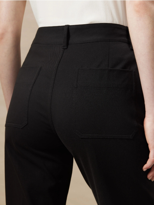 The Jane Straight Flex Pant in Black image indicator(4)